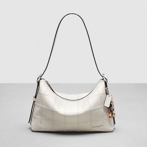 Coachtopia Kabelka přes Rameno Coach Alter/Ego In Checkerboard Upcrafted Leather Bílé | 5816947-CZ