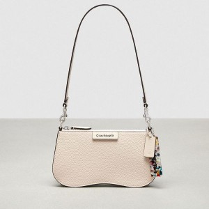 Coachtopia Kabelka přes Rameno Coach Small Wavy In Leather Béžový | 4091572-CZ