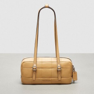 Coachtopia Podprsenkašny Coach Alter/Ego Checkerboard Upcrafted Leather Hnědé | 5627098-CZ