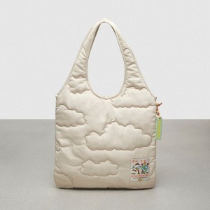 Coachtopia Tote Coach Loop Flat With Cloud Quilting Béžový | 3820954-CZ
