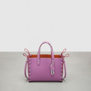 Coachtopia Tote Coach Medium Re Laceable Leather Fialové | 7623954-CZ