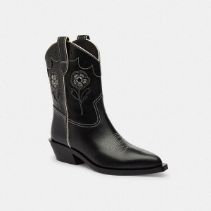 Dámské Boty Coach Aria Cowboy Černé | 3410867-CZ