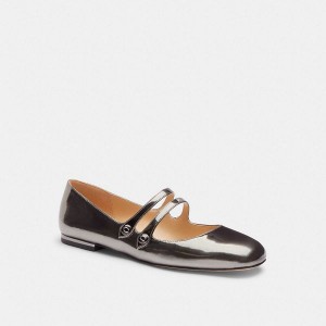 Dámské Boty Mary Jane Coach Winley Tmavě Šedé | 8465730-CZ