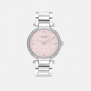 Dámské Hodinky Coach Cary 34 Mm Šedé Růžové | 5873146-CZ