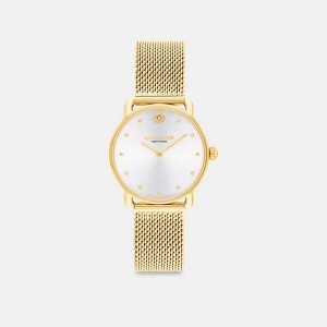 Dámské Hodinky Coach Elliot 28 Mm Zlaté | 8523470-CZ