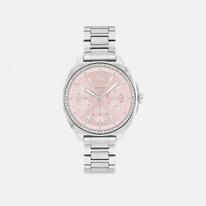 Dámské Hodinky Coach Kitt Chronograph 34 Mm Šedé | 4713986-CZ