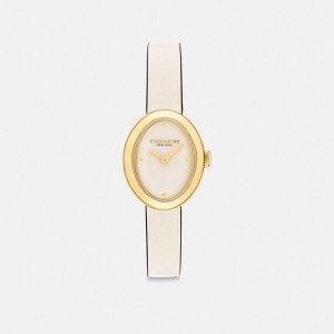 Dámské Hodinky Coach Sammy 22 Mm Bílé Zlaté | 8542193-CZ