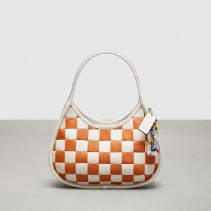 Dámské Kabelka Coach Ergo In Checkerboard Upcrafted Leather Oranžové | 9071423-CZ