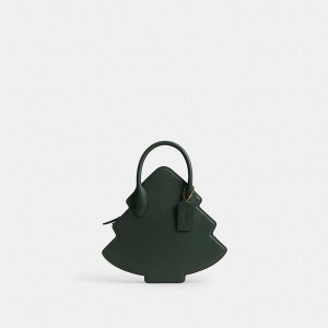Dámské Kabelka Coach Tree In Regenerative Leather Zelene | 1375842-CZ