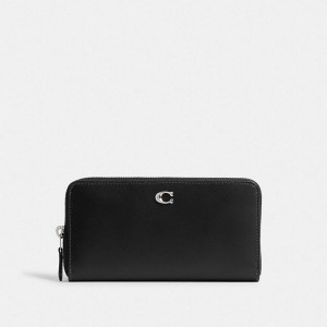 Dámské Peněženka Coach Essential Accordion Zip Stříbrné Černé | 8394617-CZ