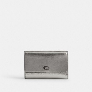 Dámské Peněženka Coach Essential Medium Flap Blankyt Šedé | 4610852-CZ