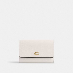 Dámské Peněženka Coach Essential Medium Flap Bílé | 9426538-CZ