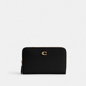 Dámské Peněženka Coach Essential Medium Zip Around Černé | 5928673-CZ