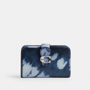 Dámské Peněženka Coach Tabby Medium With Tie Dye Print Stříbrné Tmavě Blankyt | 9285360-CZ