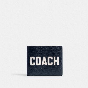 Pánské Peněženka Coach 3 In 1 With Graphic Tmavě Blankyt | 8560347-CZ