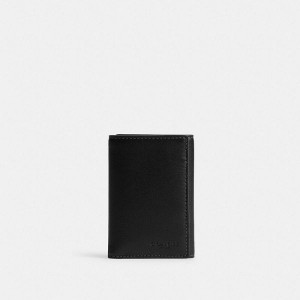 Pánské Peněženka Coach Trifold Černé | 7653804-CZ