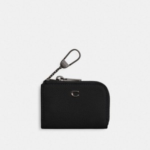 Pánské Pouzdro Na Karty Coach L Zip Key Černé | 8607951-CZ