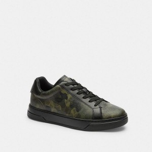 Pánské Tenisky Coach High Line In Signature Camo Print Maskáčové | 8259301-CZ