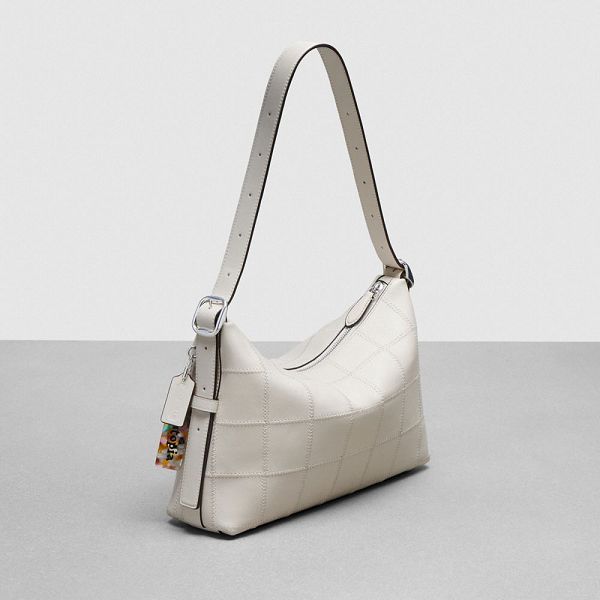 Coachtopia Kabelka přes Rameno Coach Alter/Ego In Checkerboard Upcrafted Leather Bílé | 5816947-CZ