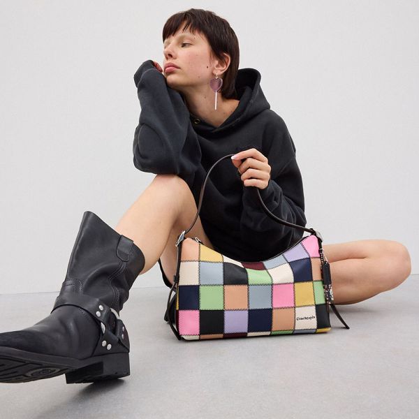 Coachtopia Kabelka přes Rameno Coach Alter/Ego In Checkerboard Upcrafted Leather Viacfarebný | 2573860-CZ