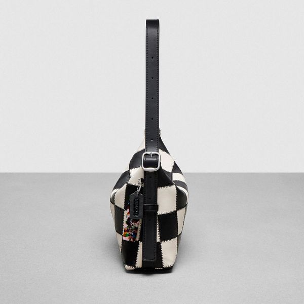 Coachtopia Kabelka přes Rameno Coach Alter/Ego In Checkerboard Upcrafted Leather Černé | 7241308-CZ