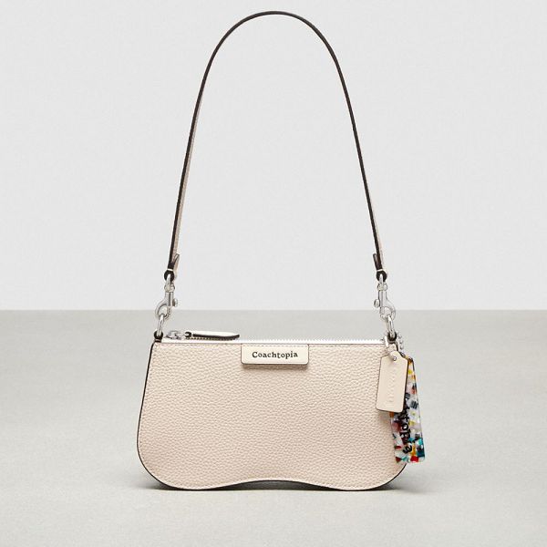 Coachtopia Kabelka přes Rameno Coach Small Wavy In Leather Béžový | 4091572-CZ