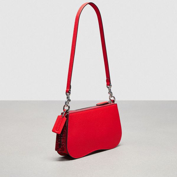 Coachtopia Kabelka přes Rameno Coach Small Wavy In Leather Červené | 5139420-CZ