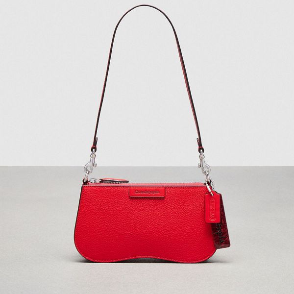Coachtopia Kabelka přes Rameno Coach Small Wavy In Leather Červené | 5139420-CZ