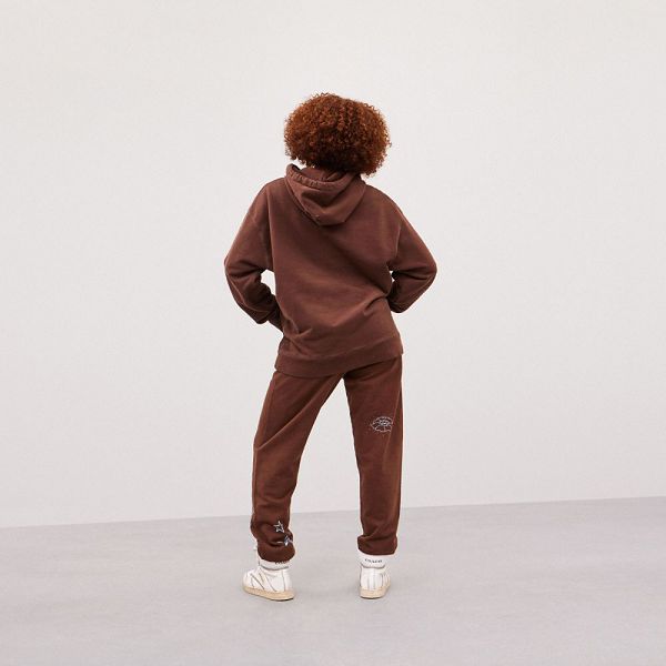 Coachtopia Kalhoty Jogger Coach Graphics Hnědé | 0783416-CZ