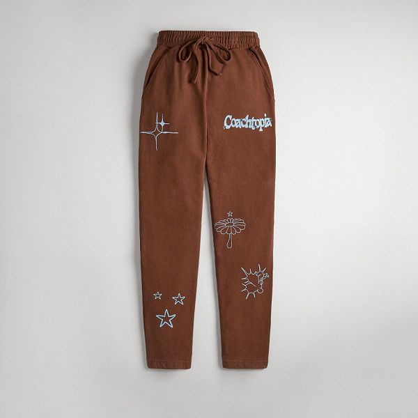 Coachtopia Kalhoty Jogger Coach Graphics Hnědé | 0783416-CZ
