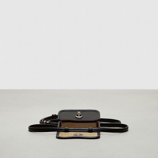 Coachtopia Peněženka Coach Wavy Leather Černé | 1065972-CZ
