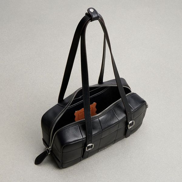 Coachtopia Podprsenkašny Coach Alter/Ego Checkerboard Upcrafted Leather Černé | 1675042-CZ