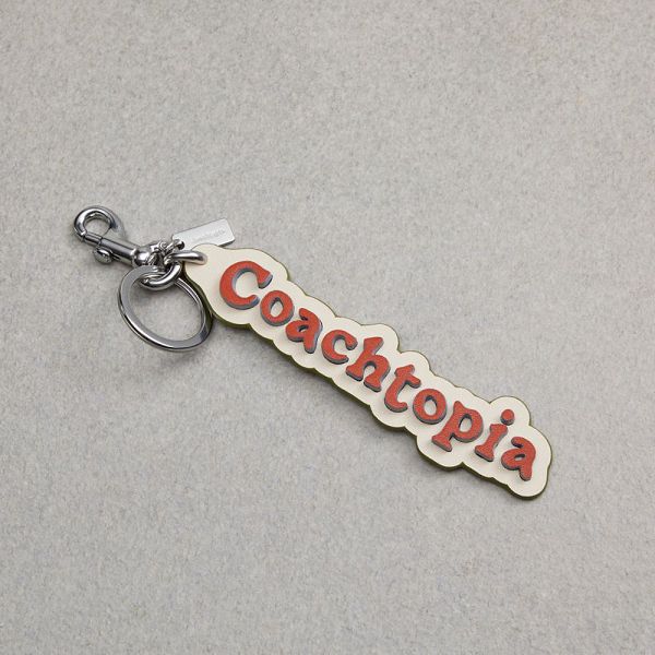 Coachtopia Příslušenství K Taškám Coach Logo In Leather Oranžové Viacfarebný | 7265894-CZ