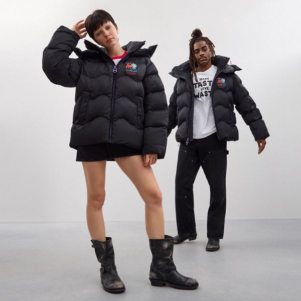 Coachtopia Puffer Bunda Coach Loop Černé | 6974152-CZ