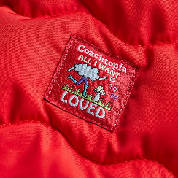 Coachtopia Rukavice Coach Loop Mittens Červené | 8943502-CZ