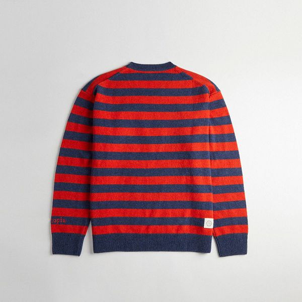 Coachtopia Svetr Coach Crewneck With Caterpillar Graphic Oranžové Tmavě Blankyt | 6802413-CZ