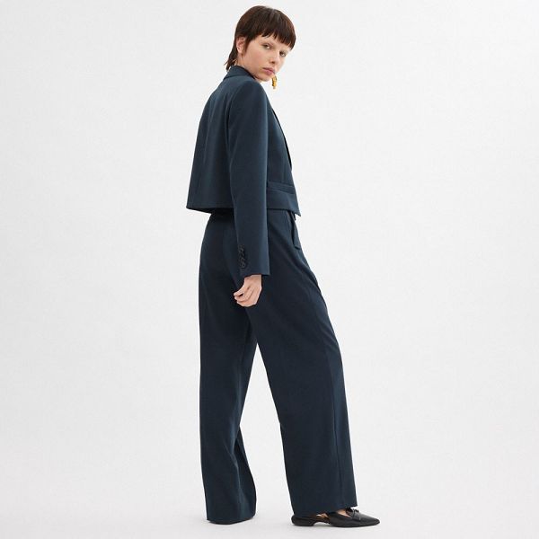 Dámské Blejzr Coach Cropped Tmavě Blankyt | 4213076-CZ