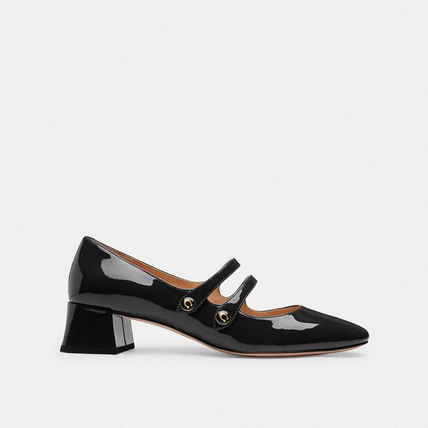 Dámské Boty Mary Jane Coach Angelina Černé | 4728951-CZ