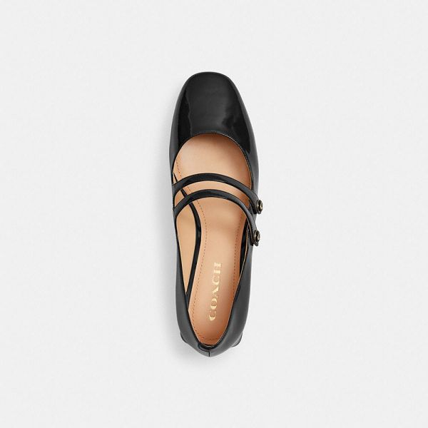 Dámské Boty Mary Jane Coach Angelina Černé | 4728951-CZ