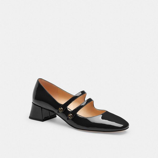 Dámské Boty Mary Jane Coach Angelina Černé | 4728951-CZ