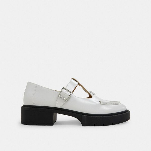 Dámské Boty Mary Jane Coach Liv Bílé | 7025648-CZ