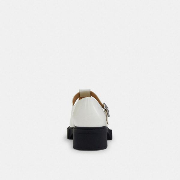 Dámské Boty Mary Jane Coach Liv Bílé | 7025648-CZ