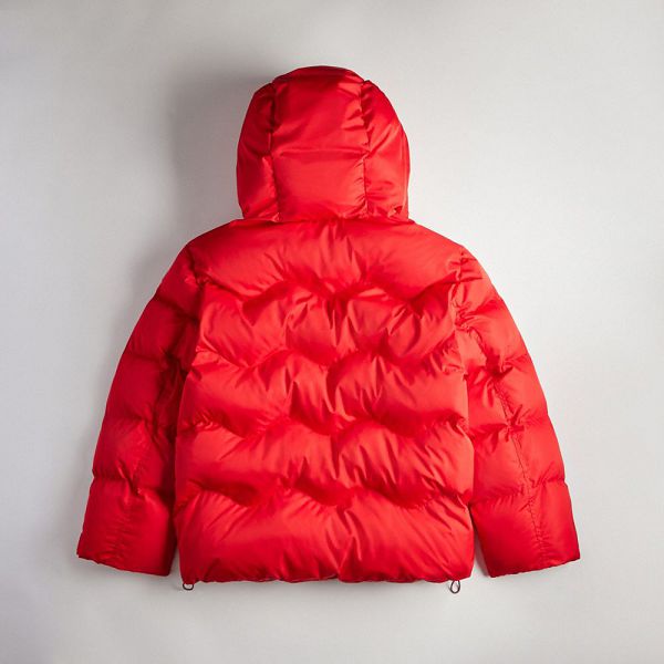 Dámské Bunda Coach Loop Puffer Červené | 5634127-CZ