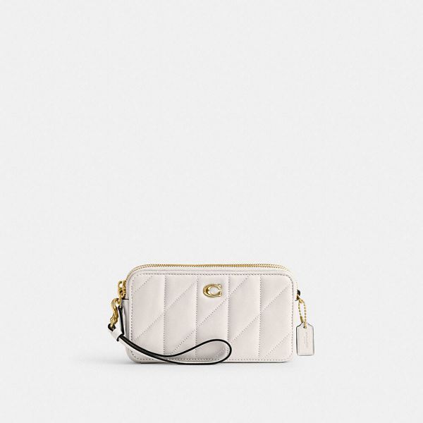 Dámské Crossbody Kabelka Coach Kira With Pillow Quilting Bílé | 3745819-CZ