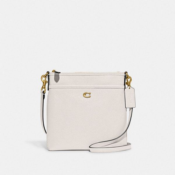 Dámské Crossbody Kabelka Coach Kitt Messenger Béžový | 3605794-CZ