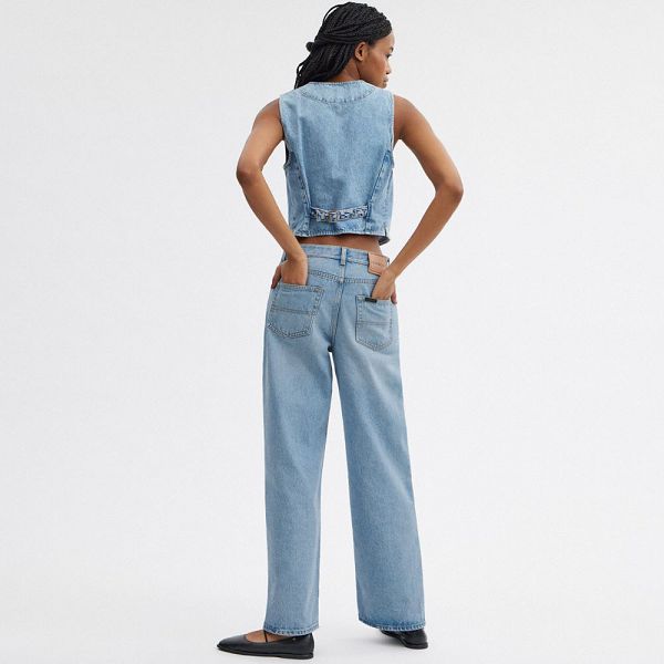 Dámské Džíny Coach Loose Fit Jeans Blankyt | 4206798-CZ