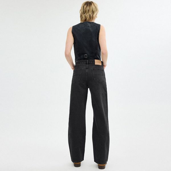 Dámské Džíny Coach Loose Fit Jeans In Organic Cotton Černé | 6518970-CZ