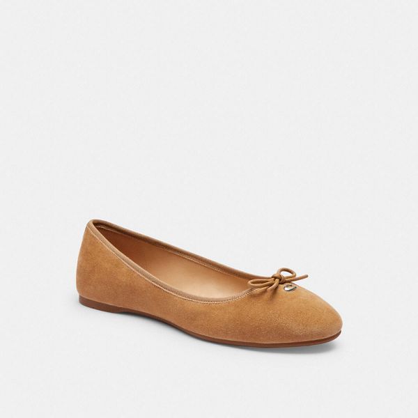 Dámské Flat Shoes Coach Abigail Hnědé | 9074358-CZ