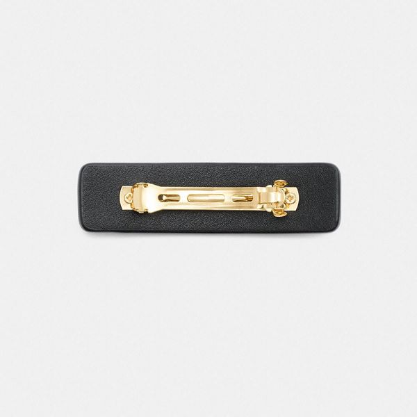 Dámské Hair Accessories Coach Signature Leather Černé | 5647802-CZ