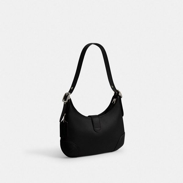 Dámské Hobo Taška Coach Hamptons Stříbrné Černé | 6738915-CZ